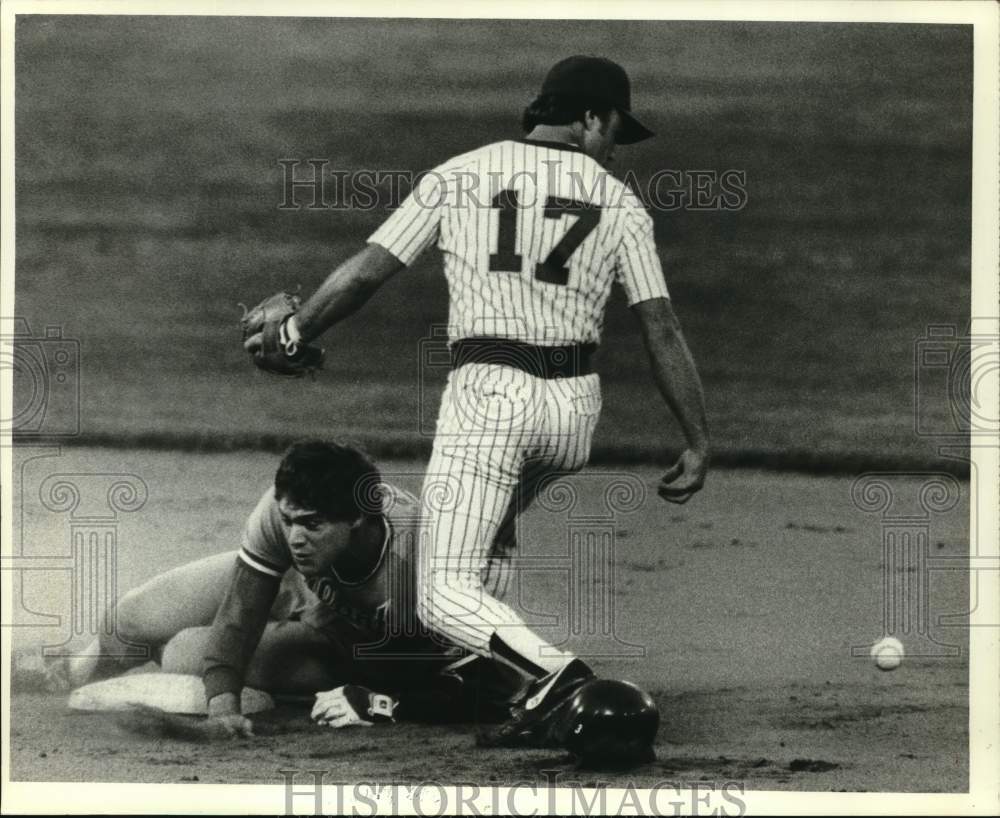 1981 Press Photo Milwaukee Brewers Play Atlanta Braves in Exhibition Baseball- Historic Images