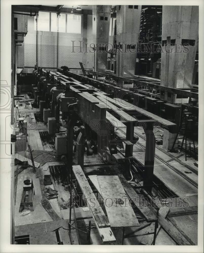 1961 Press Photo New Presses in Milwaukee Journal Sentinel Press Room- Historic Images