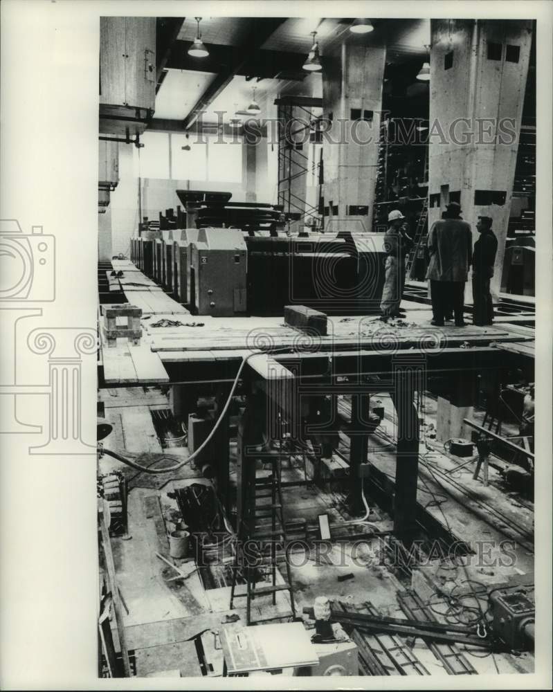 1961 Press Photo New Presses in Milwaukee Journal Sentinel Press Rooms- Historic Images