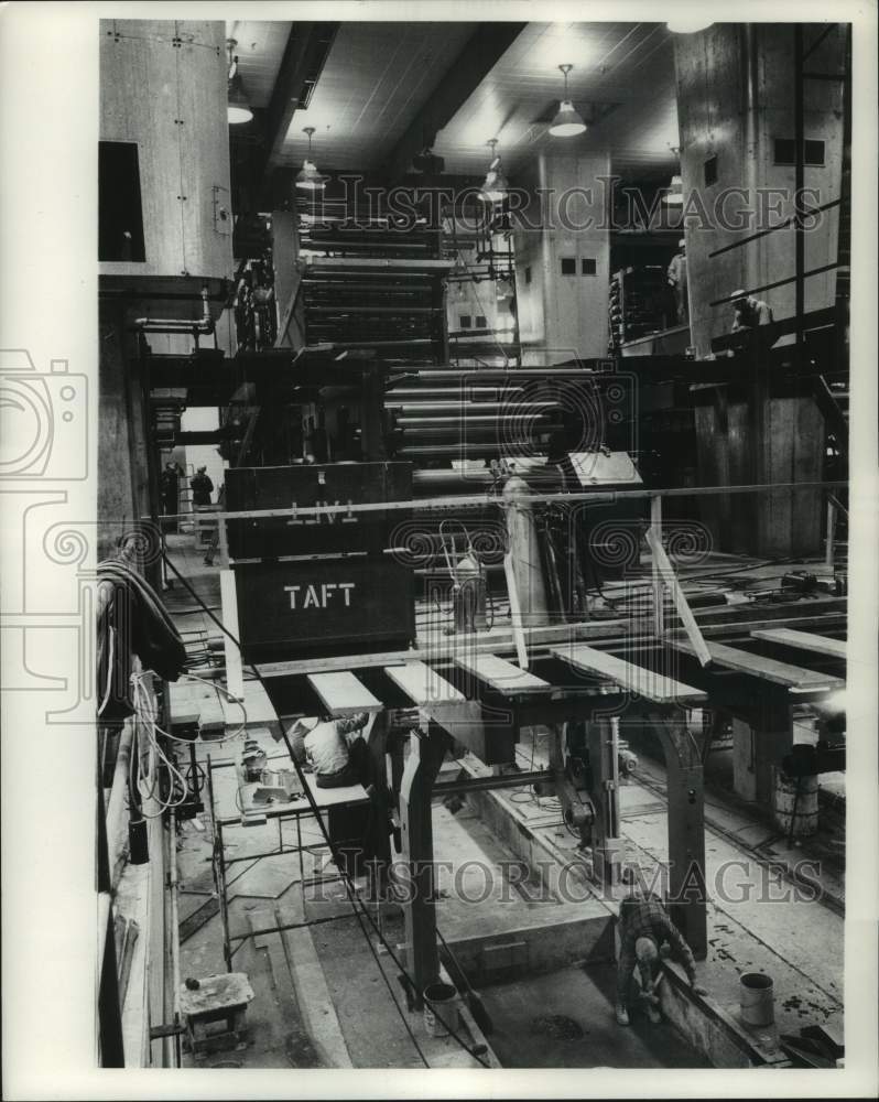 1962 Press Photo The Milwaukee Journal Press Room - mje00127- Historic Images