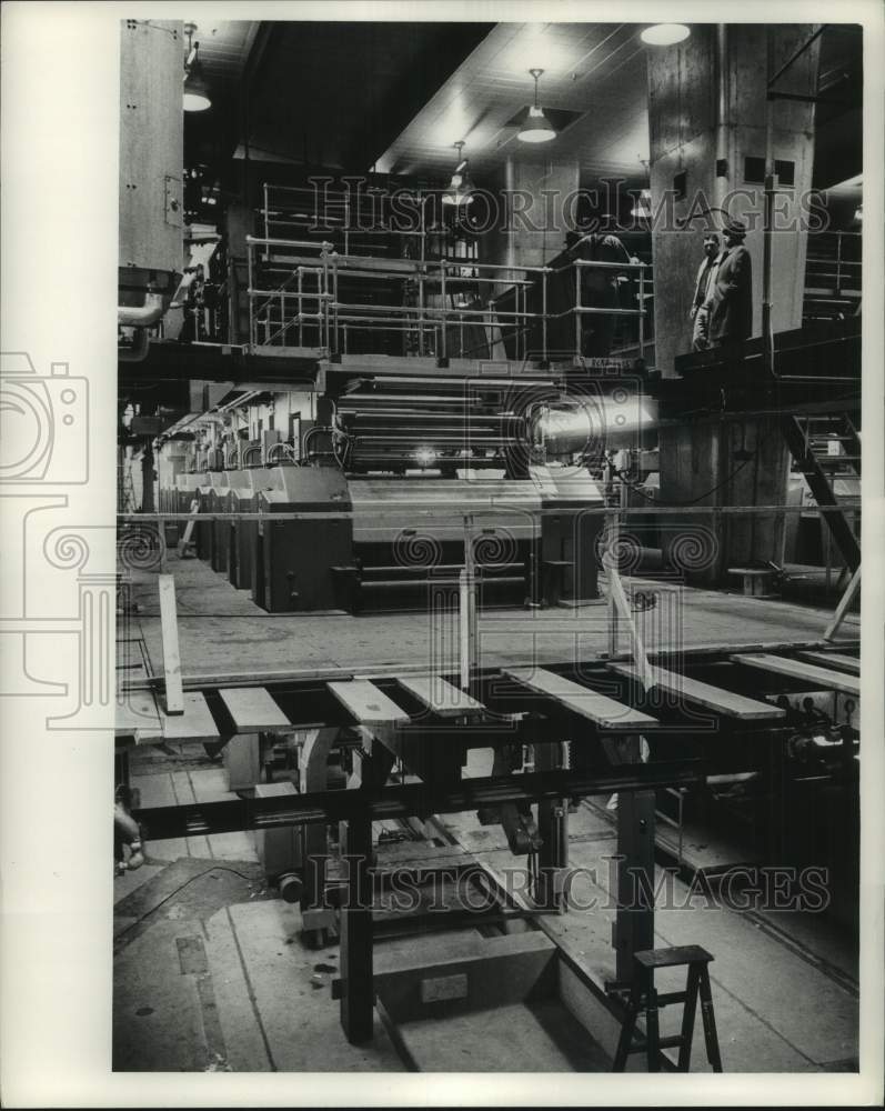 1962 Press Photo The Milwaukee Journal Press Room - mje00131- Historic Images