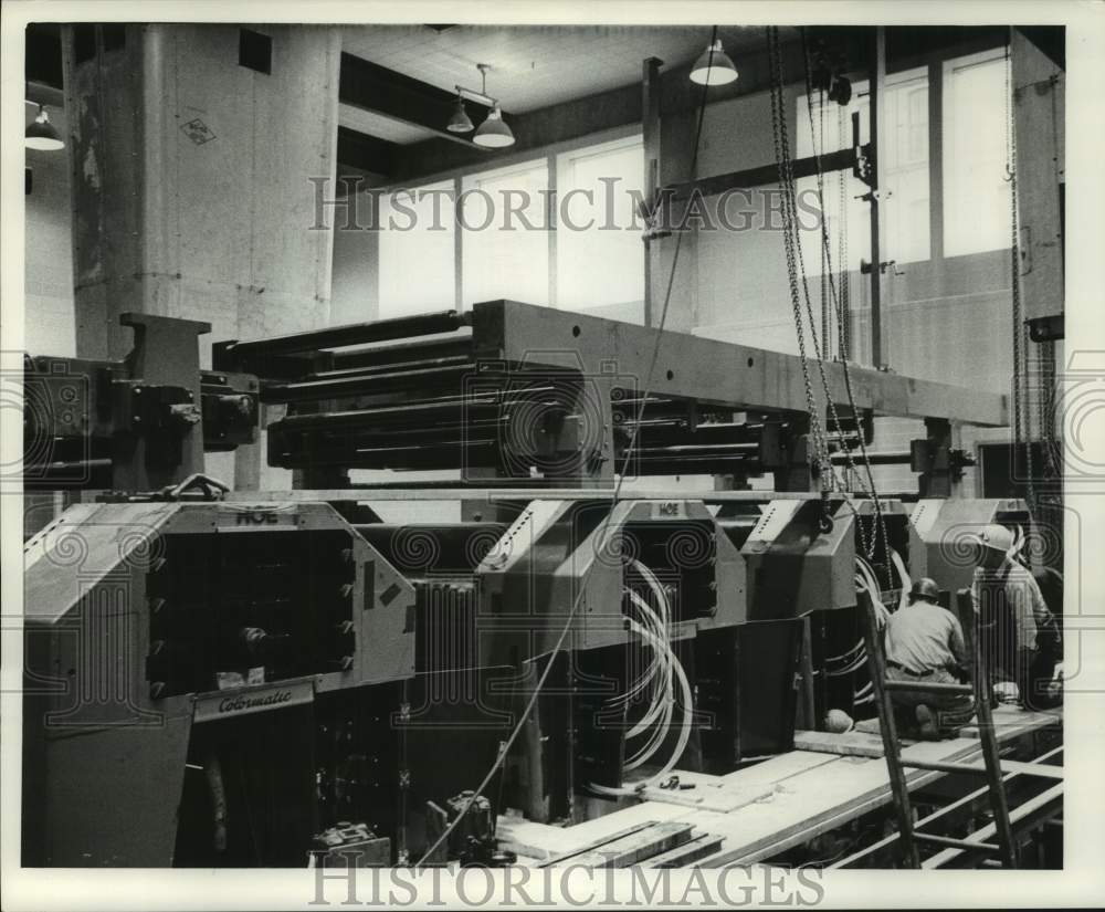 1961 Press Photo The Milwaukee Journal Press Room - mje00433- Historic Images