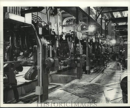 1961 Press Photo New Presses at The Milwaukee Journal Press Room - mje00441- Historic Images
