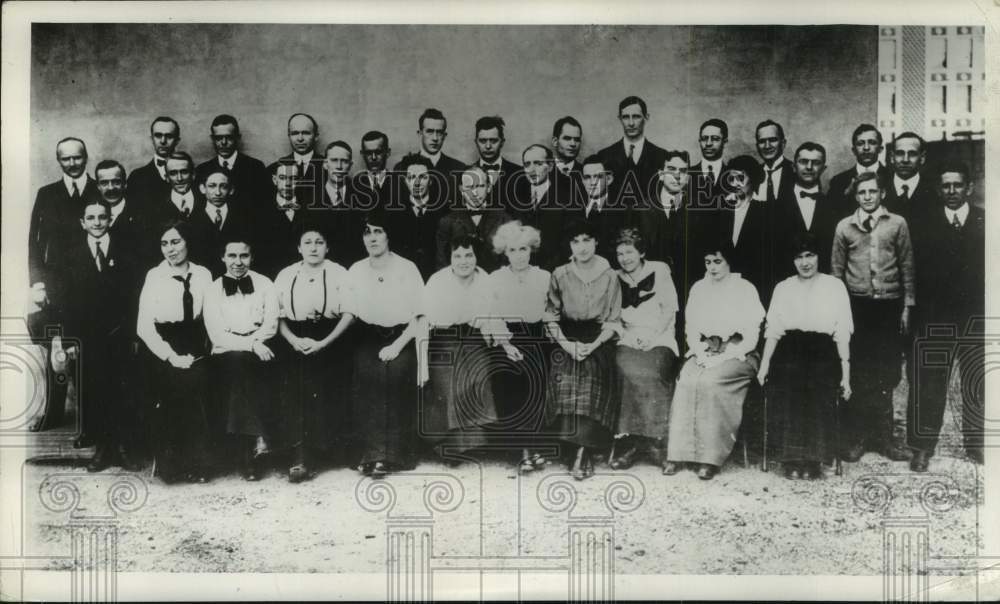 1957 Press Photo Vintage photo of The Milwaukee Journal News Employees- Historic Images