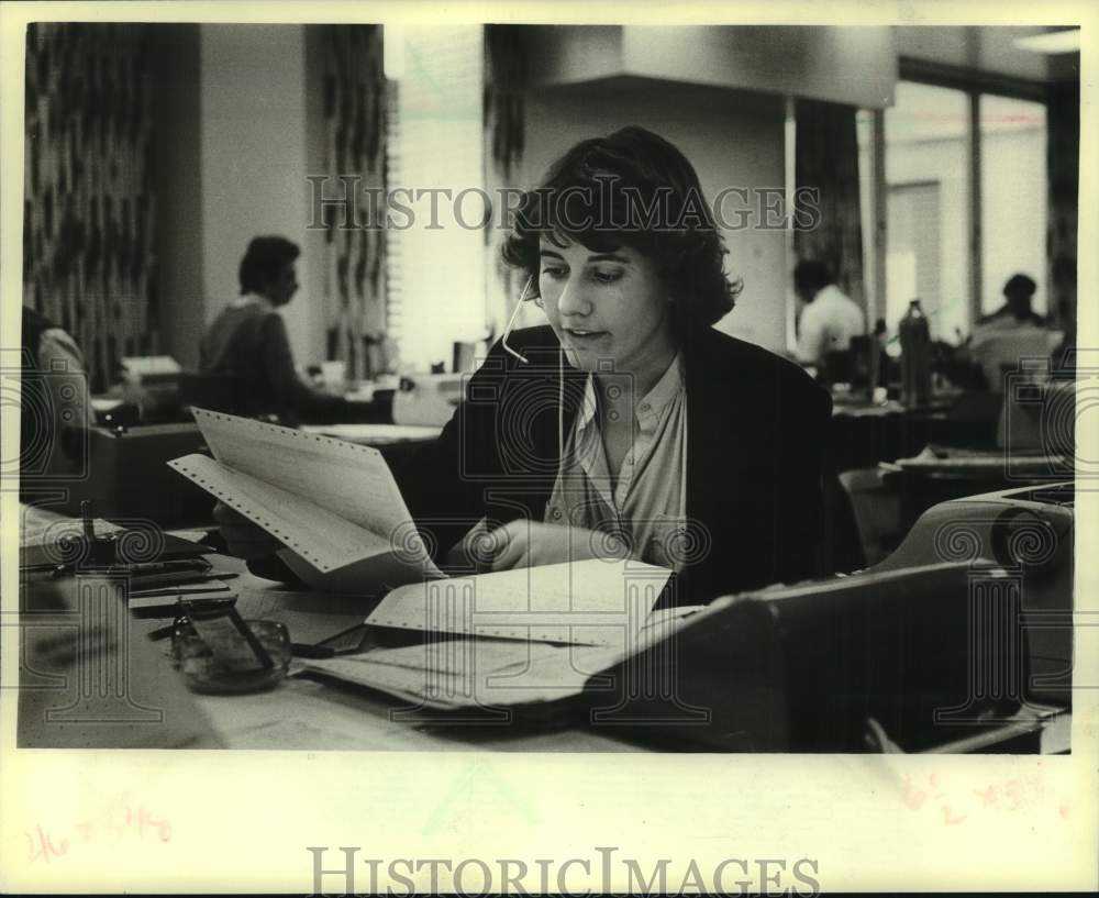1982 Press Photo Ann Heyman of The Milwaukee Journal Advertising Department- Historic Images