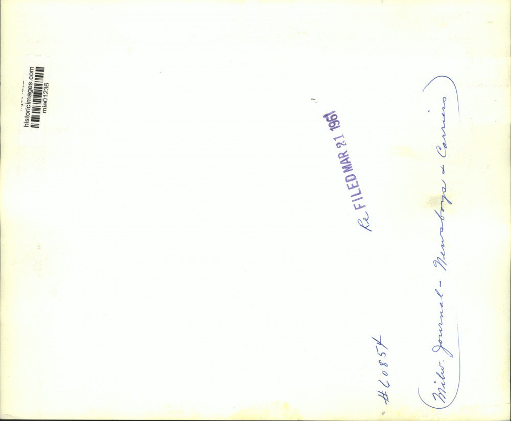 1961 Press Photo Milwaukee Journal Newsboys peer out at a city of skyscrapers