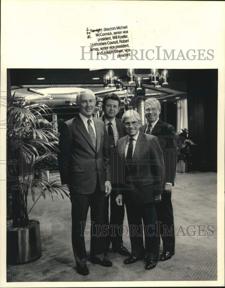 1986 Press Photo Milwaukee Journal Board of Directors - mje01803- Historic Images