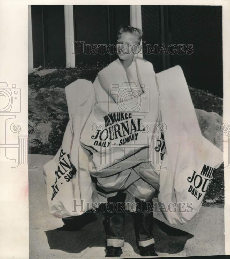 1962 Press Photo Scott Westphal, Milwaukee Journal Carrier - mje01836- Historic Images