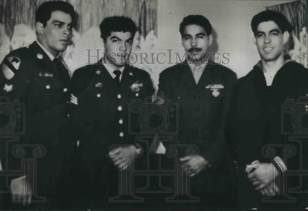 1991 Press Photo Richard, William, Benjamin, and Luis Bolanos, Milwaukee