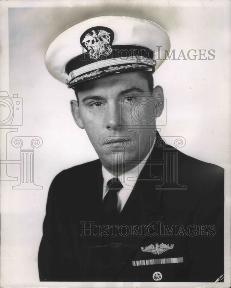 1961 Press Photo Commander Brumsted of Milwaukee to command nuclear sub