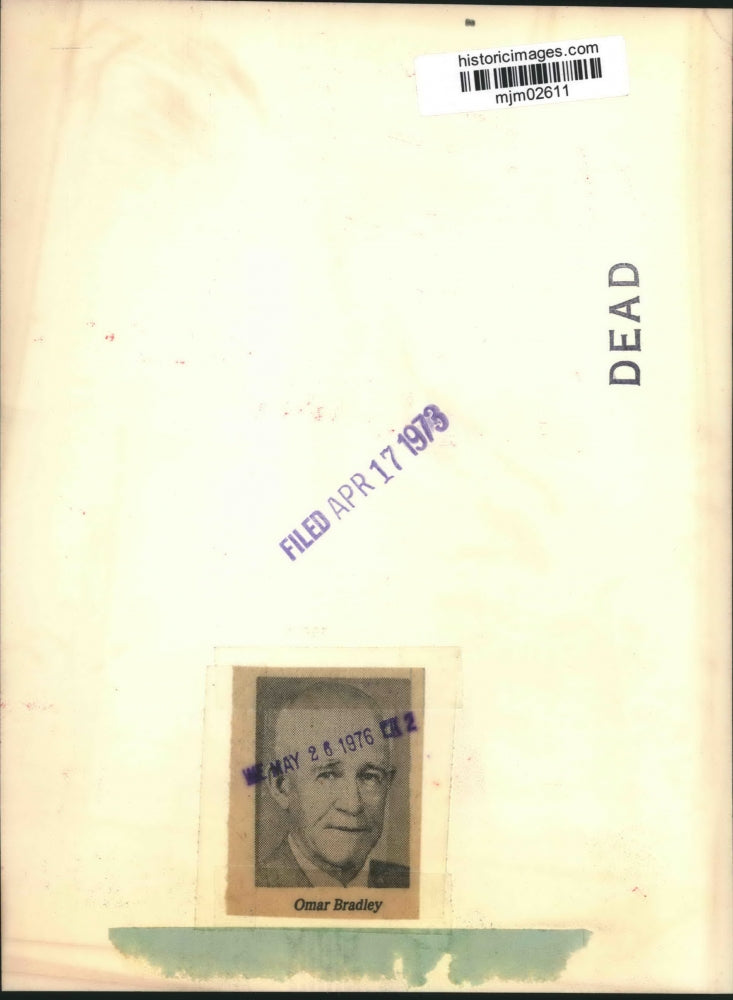 1973 Press Photo Omar N. Bradley - mjm02611