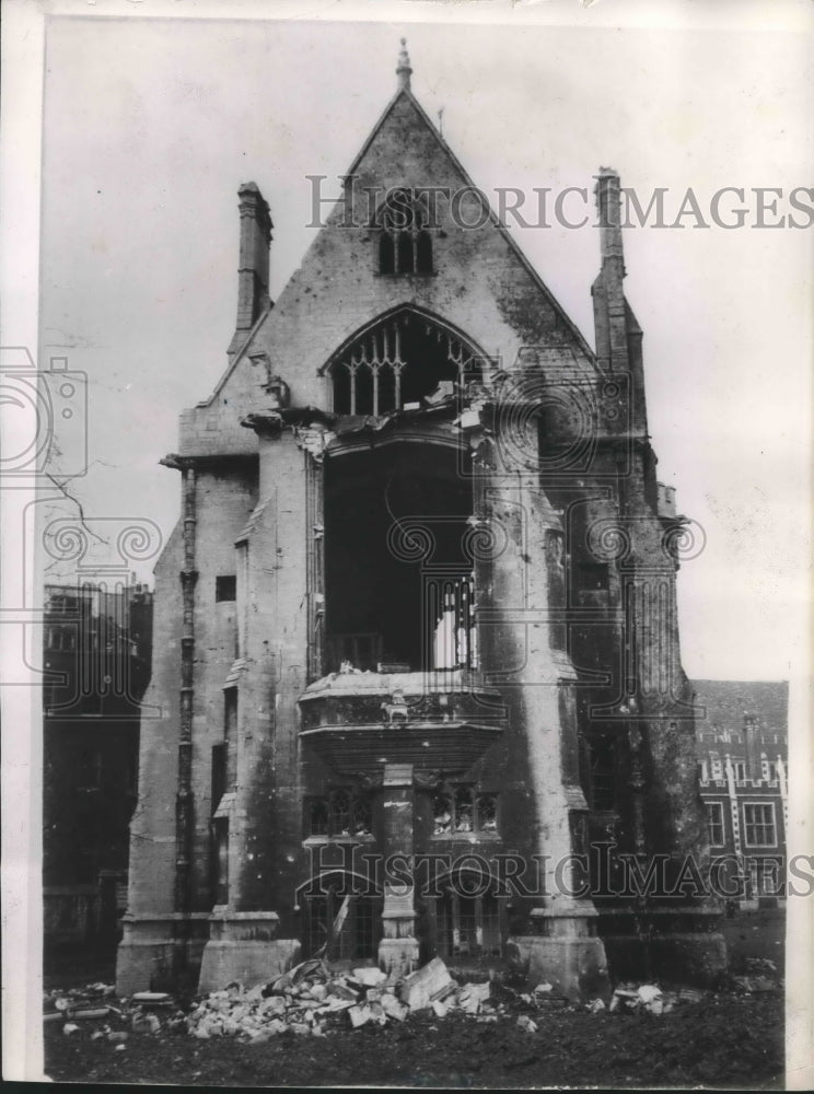 1941 Press Photo London&#39;s historic Middle temple raided by German bombers- Historic Images