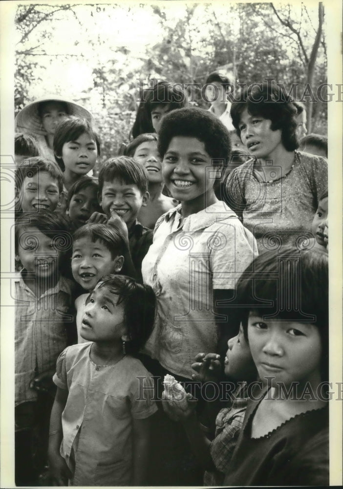 1965 Press Photo Vietnam War - Amerasian Children in Ho Chi Minh City- Historic Images