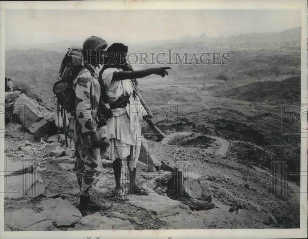 1963 Press Photo Yemini tribesman and soldier from the United Arab Republic- Historic Images