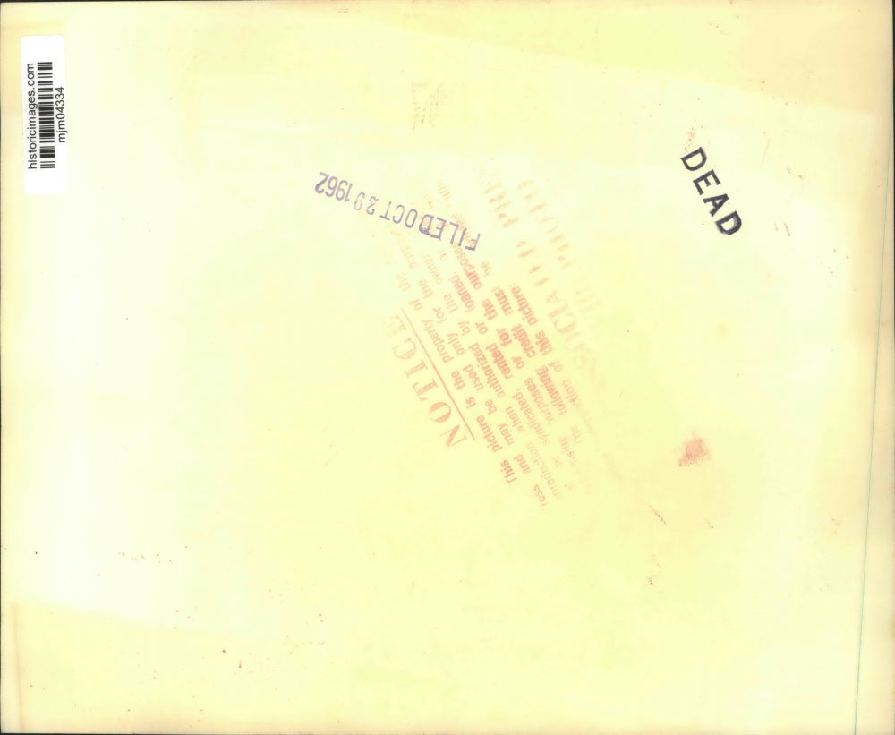 1962 Press Photo Admiral Dennison with picture of Guantanamo Naval Base, Norfolk