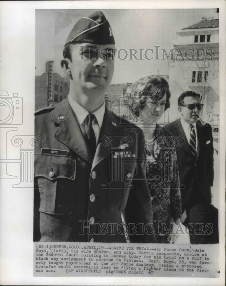 1967 Press Photo Vietnam War - Captain Dale Noyd, Air Force - mjm04531