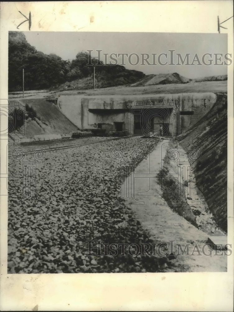 1936 Press Photo World War II - French Defenses and Ammunition Storage- Historic Images