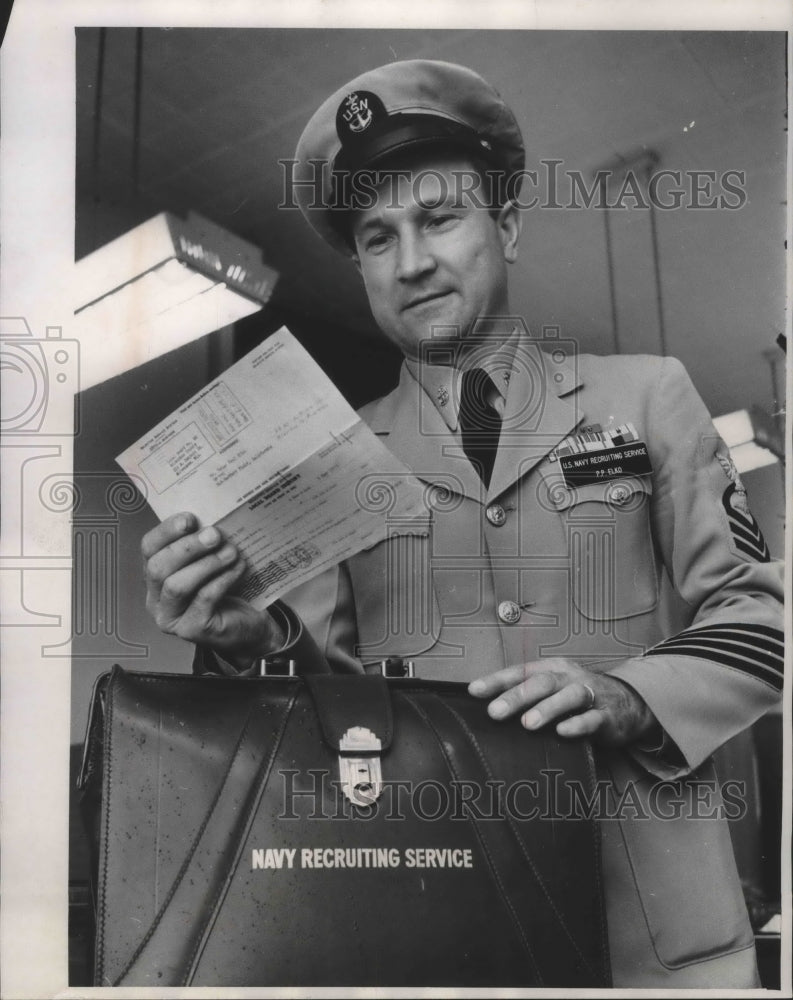 1960 Press Photo Draft board says Peter Paul Elko Sr. not registered, Wisconsin- Historic Images