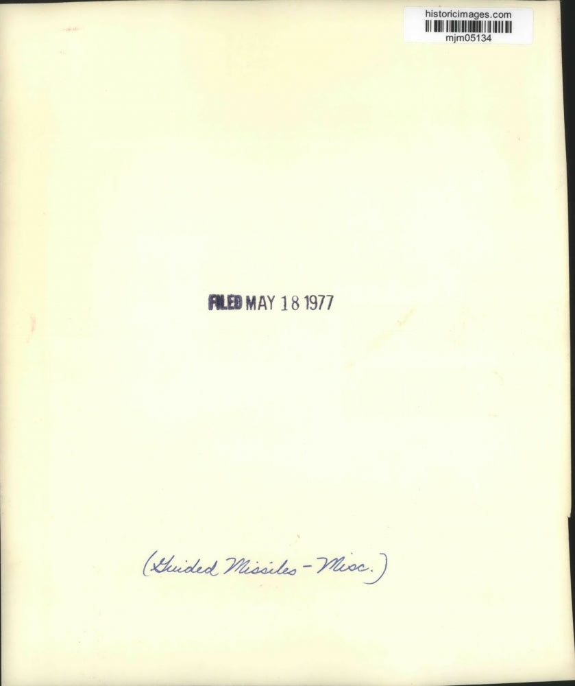 1977 Press Photo United States Navy "Cruise" missile - mjm05134