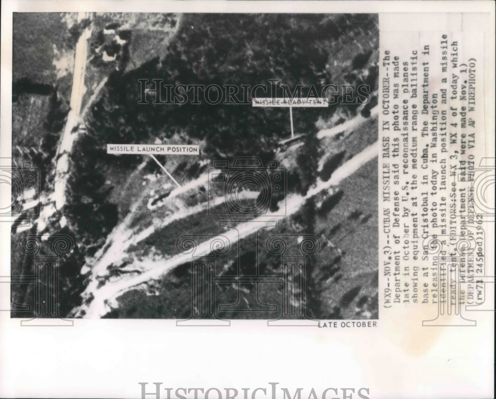 1962 Press Photo Soviet Missile Launching Site in Cuba - mjm05404