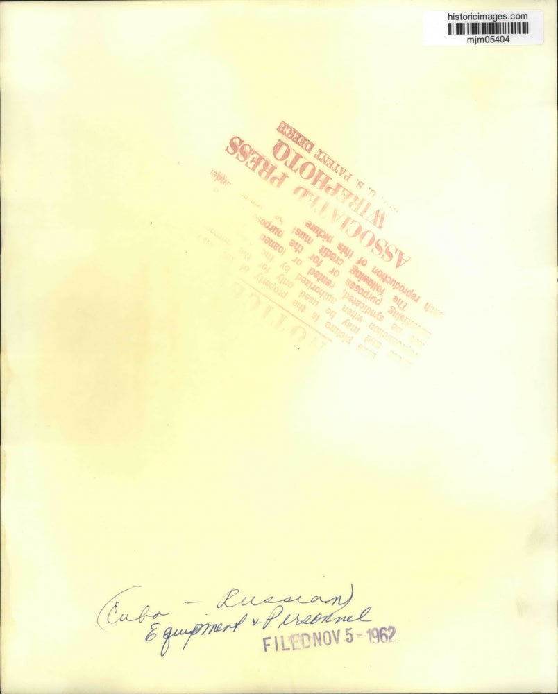 1962 Press Photo Soviet Missile Launching Site in Cuba - mjm05404