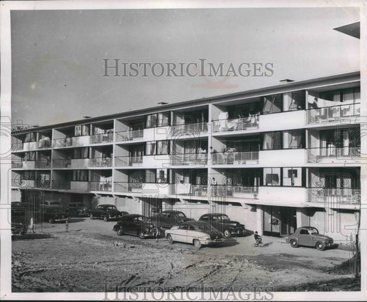 1953 Press Photo View of SHAPE officers' families housing near Rocquencourt- Historic Images
