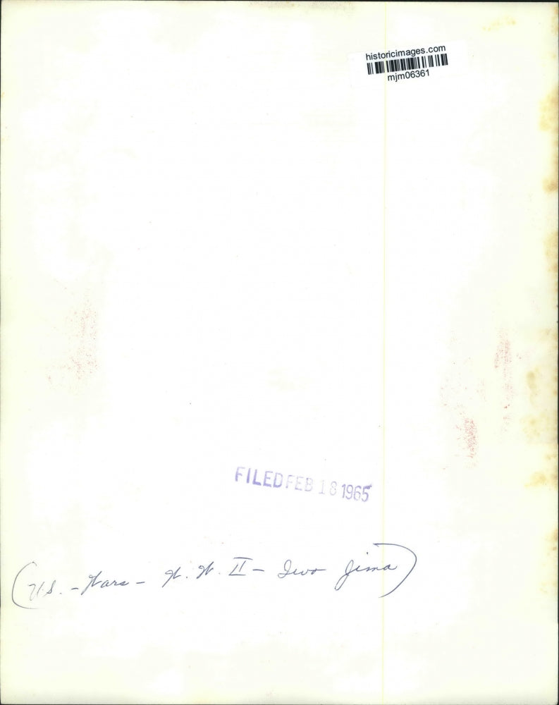 1965 Press Photo United States marine artillery firing at Mt Suribachi, Iwo Jima