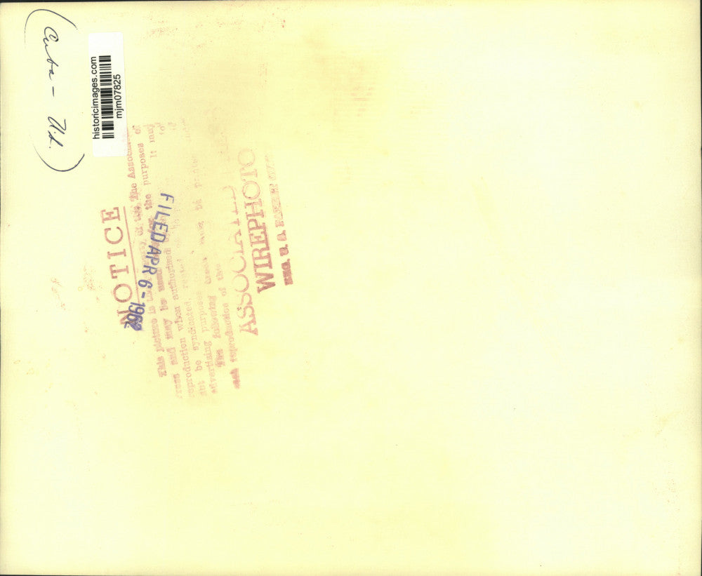 1962 Press Photo Aerial view of Guantanamo Bay entrance from Cuban territory