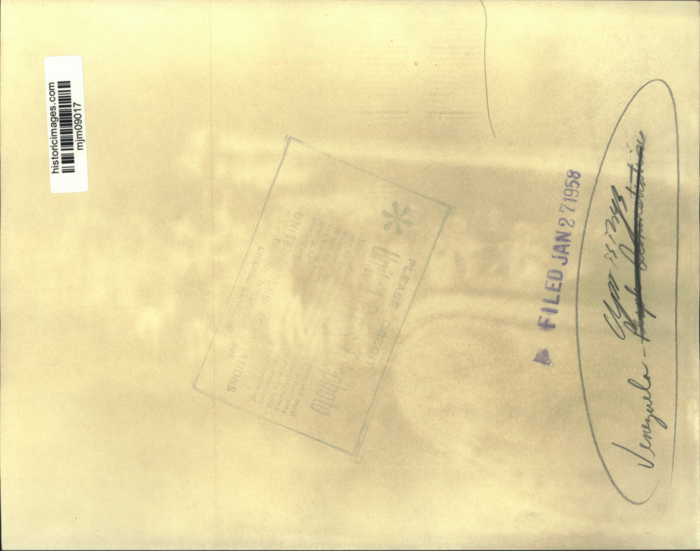 1958 Press Photo Venezuelans celebrating ouster of Jimenez in Caracas,