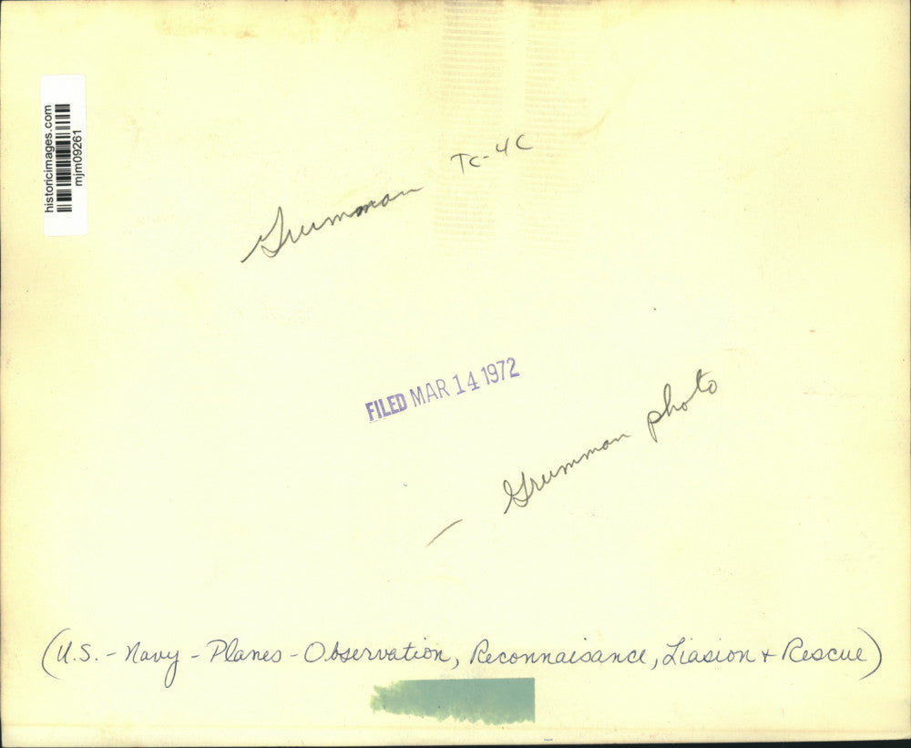 1972 Press Photo United States Navy Grumman TC-4C Academe in Flight - mjm09261