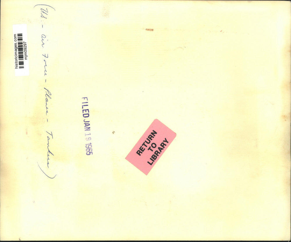 1965 Press Photo Air Force KC135 Tanker, four-engine jet tanker in flight