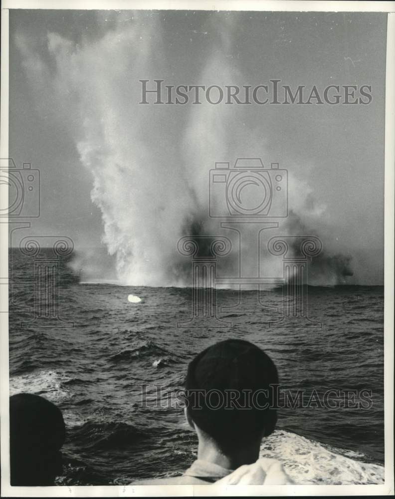 1956 Press Photo U.S. Navy Anti-Submarine Tactics Training - mjm10524