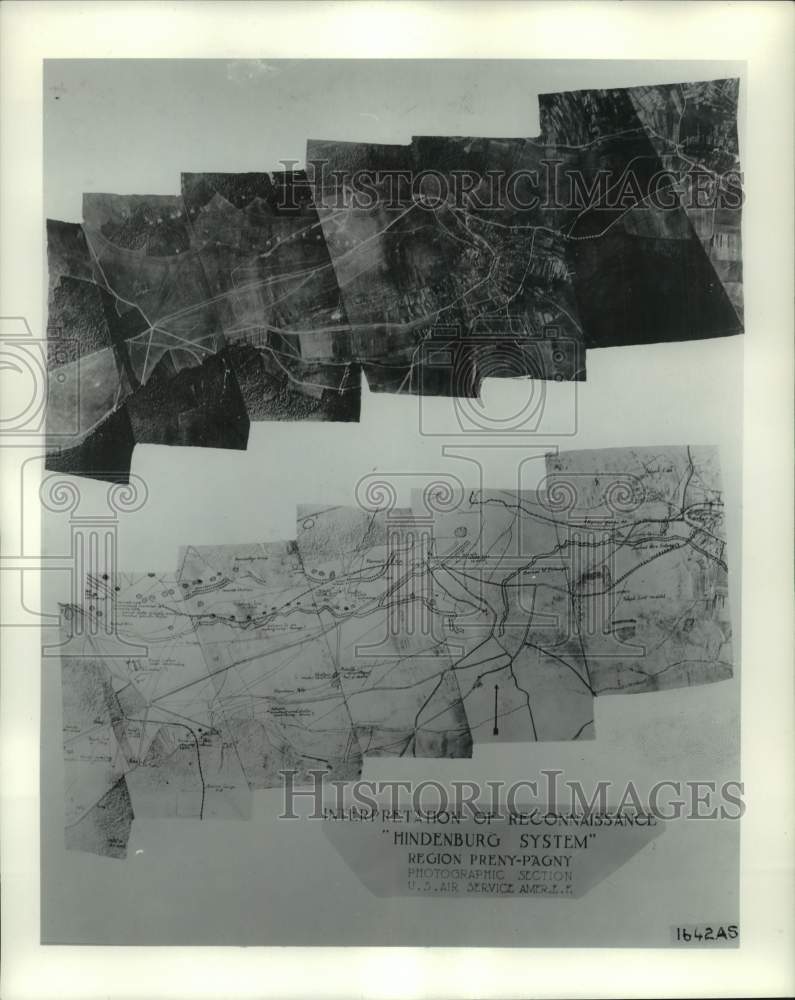 1967 Press Photo Aerial photography of Interpretation of Reconnaissance.