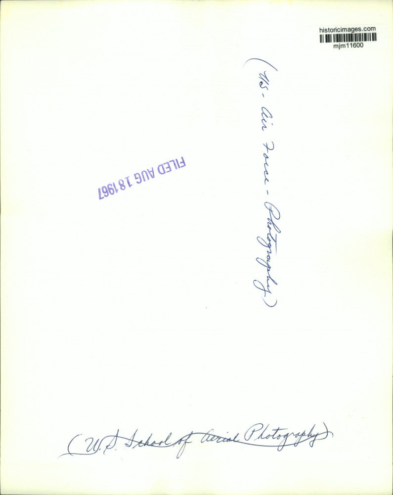 1967 Press Photo Aerial photography of Interpretation of Reconnaissance.