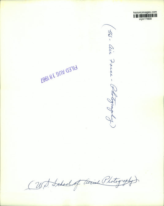 1967 Press Photo Aerial photography of Interpretation of Reconnaissance.