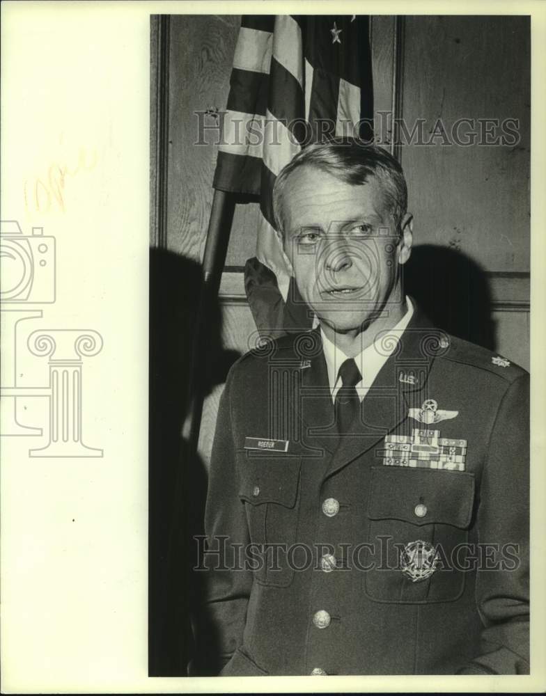 1981 Press Photo Lieutenant Colonel David M. Roeder of the US Air Force.