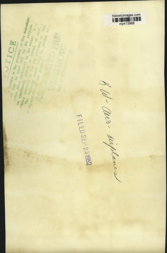 1952 Press Photo View of Carrier Takeoff of Guided Missile Mission in Korea