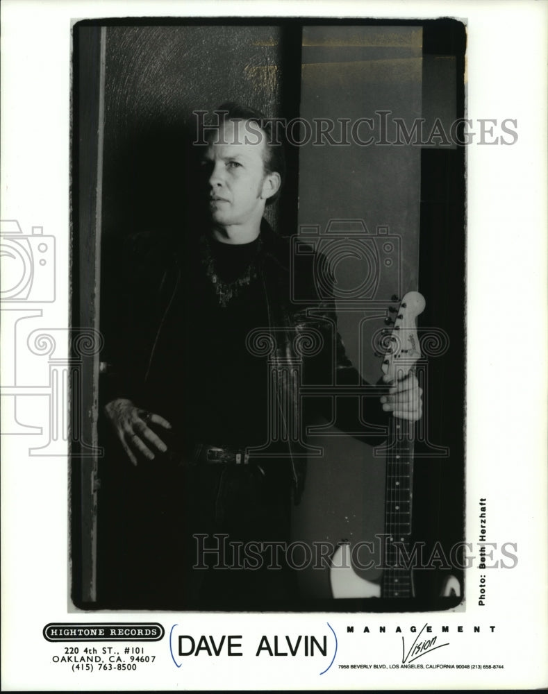 Press Photo Musician Dave Alvin - mjp00070- Historic Images