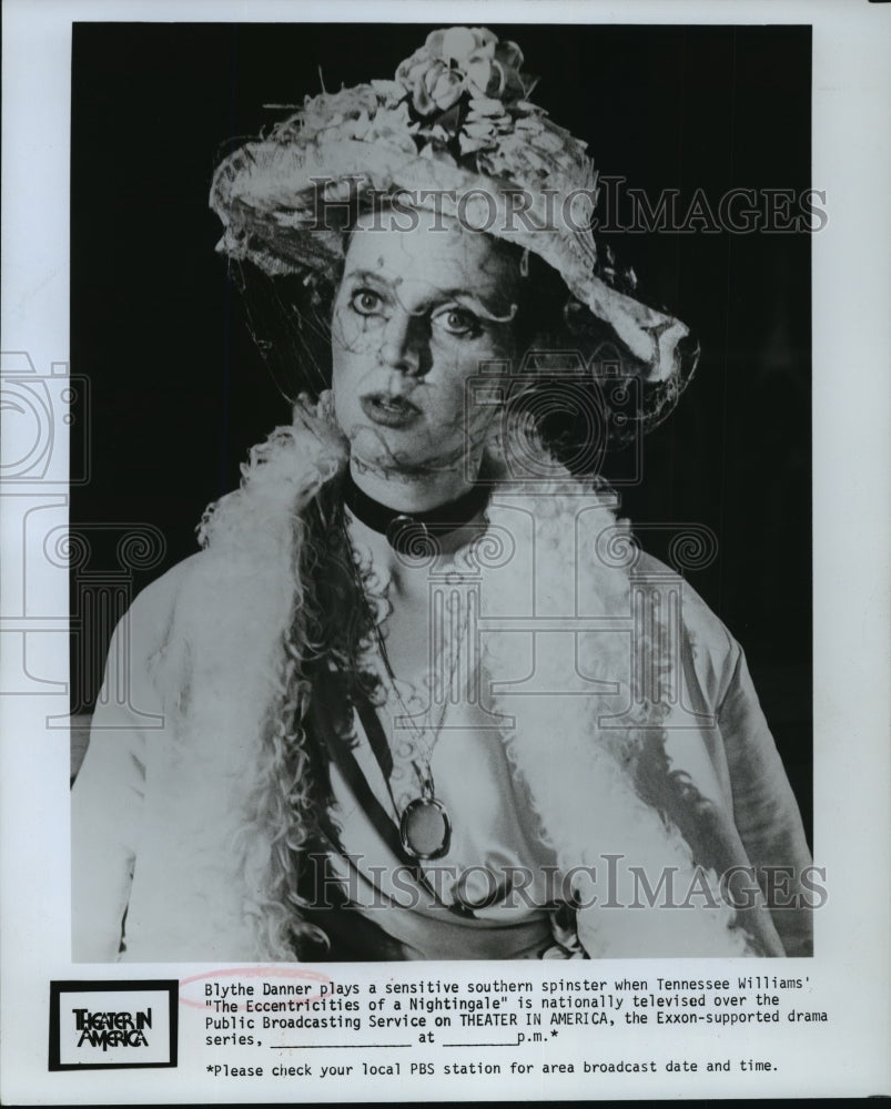 1976 Press Photo Blythe Danner in &quot;The Eccentricities of a Nightingale&quot;- Historic Images