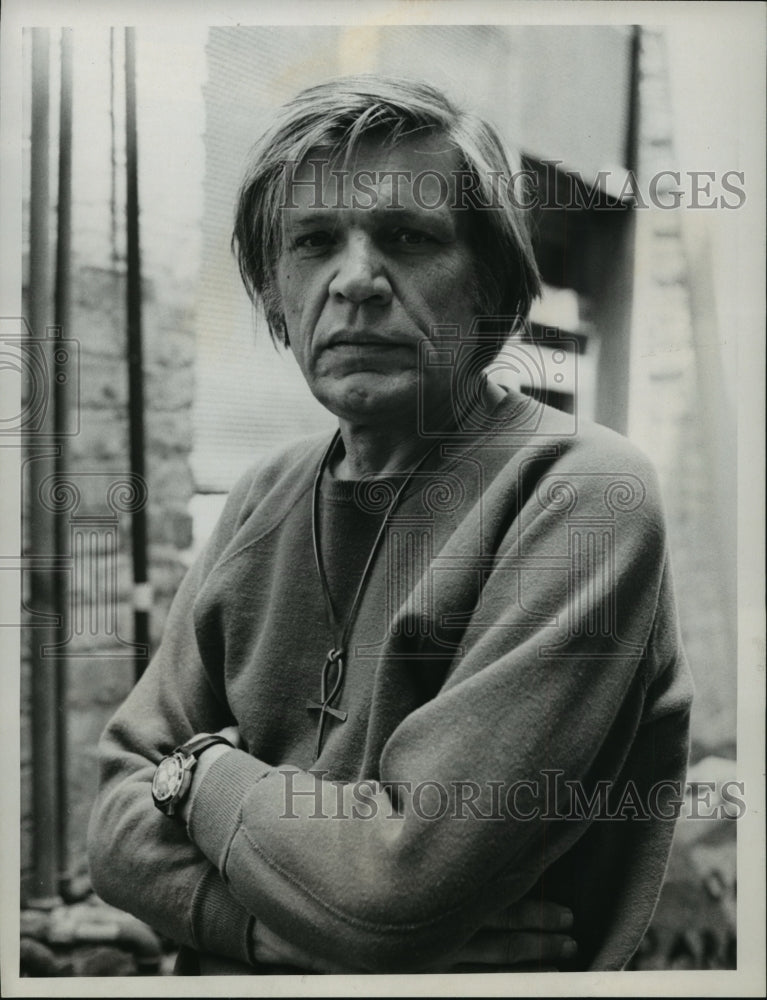 1975 Press Photo Neville Brand in &quot;Kojak&quot; - mjp00405- Historic Images