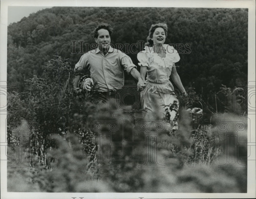 1980 Press Photo Richard Dreyfuss & Micheline Lanctot in Movie Scene- Historic Images