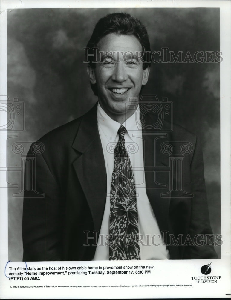 1991 Press Photo Tim Allen Star of Home Improvement - mjp00839- Historic Images