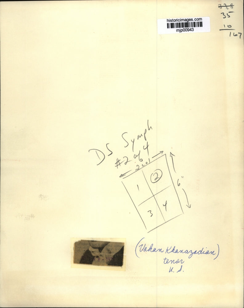 1975 Press Photo Vahan Khanzadian, tenor - mjp00943