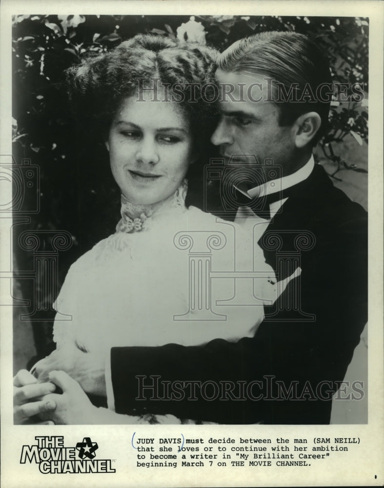 1981 Press Photo Judy Davis and Sam Neill in &quot;My Brilliant Career&quot; - mjp00996- Historic Images