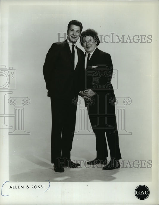 1969 Press Photo Allen & Rossi, comedy duo - mjp01120- Historic Images