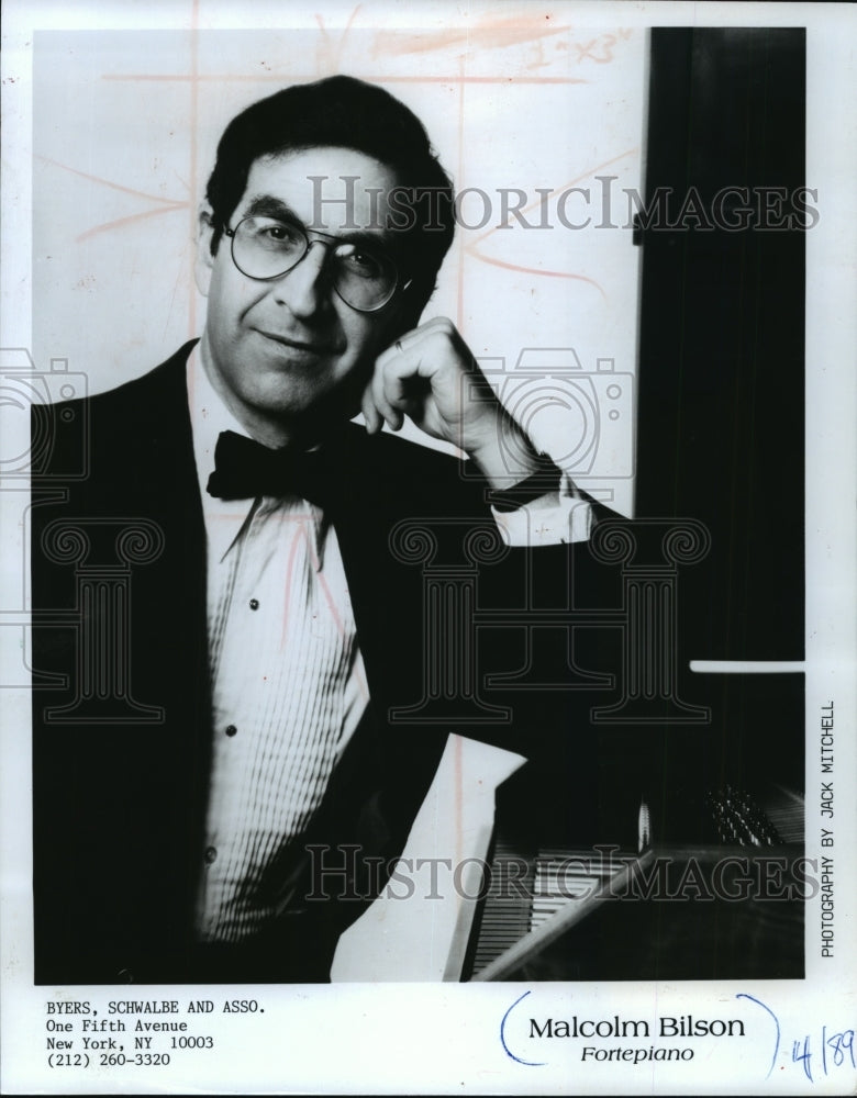 1990 Press Photo Malcolm Bilson, fortepianist - mjp01134