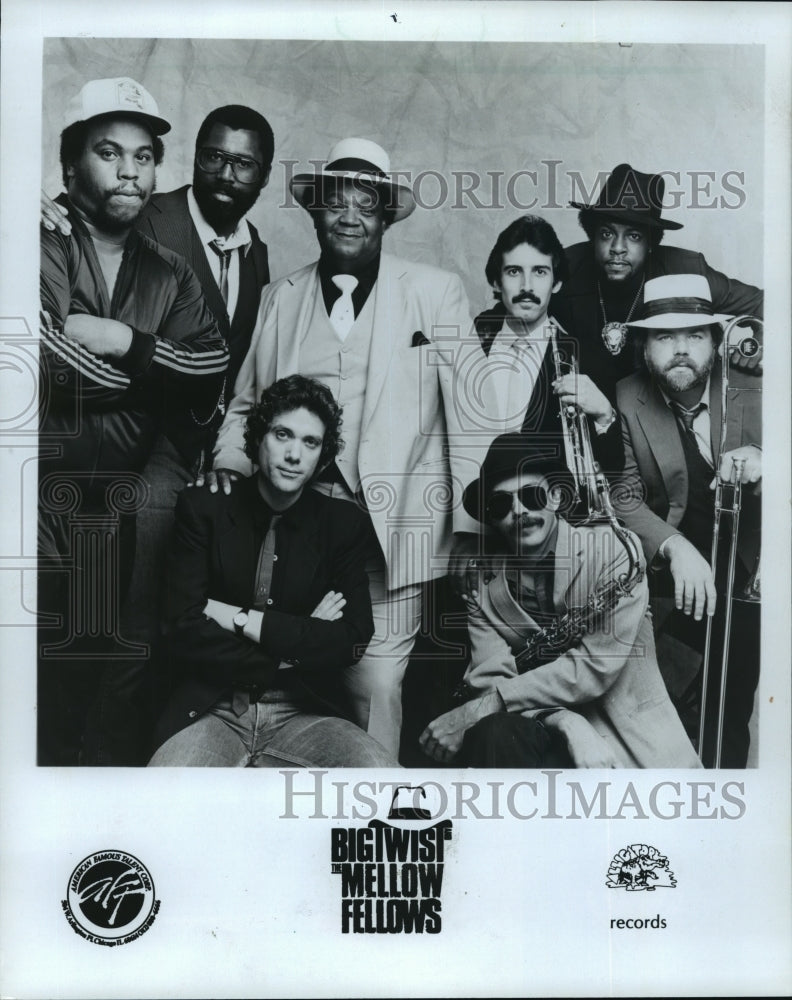 1983 Press Photo Big Twist and the Mellow Fellows, Chicago&#39;s rhythm &amp; blues band- Historic Images