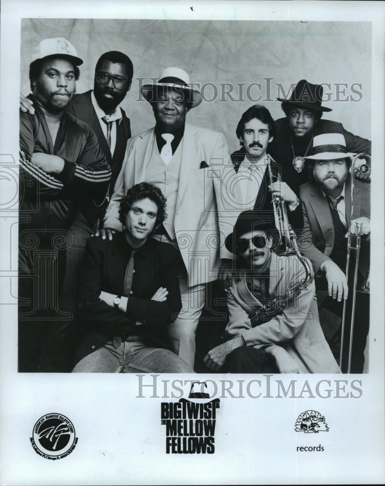 1983 Press Photo Big Twist and the Mellow Fellows, Chicago's rhythm & blues band- Historic Images