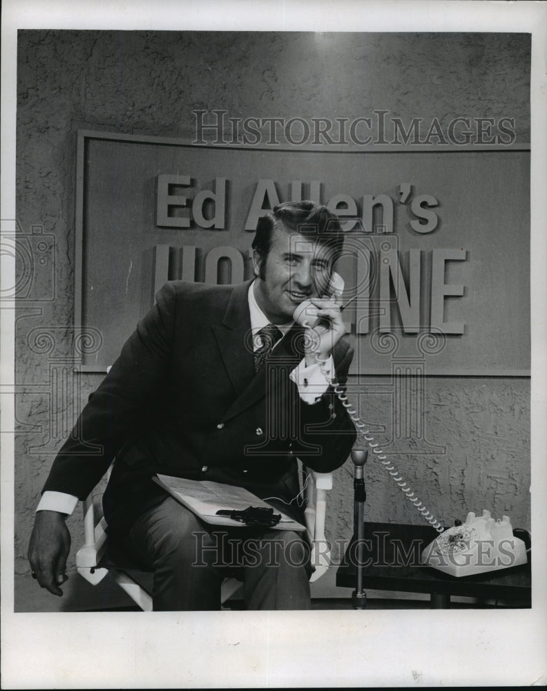 1969 Press Photo Ed Allen during Ed Allen&#39;s Hotline - mjp01269- Historic Images