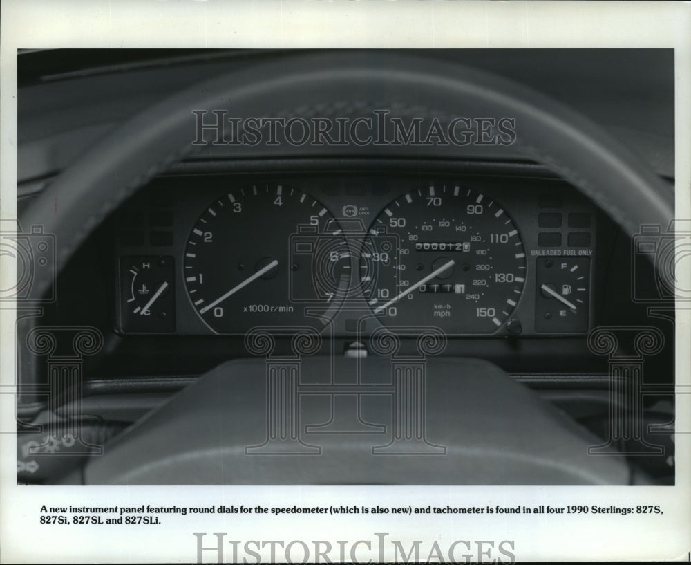 1990 Press Photo New instrument panel for all four 1990 Sterlings - mjp01507- Historic Images